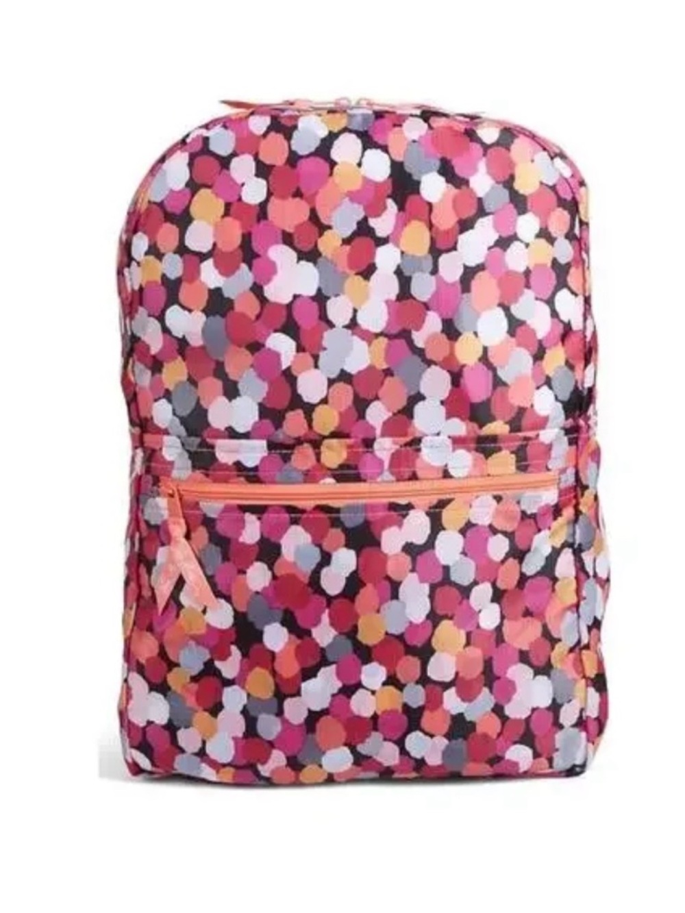 Vera Bradley Lighten Up Just Right Backpack Pixie Confetti Pink + Lanyard ID